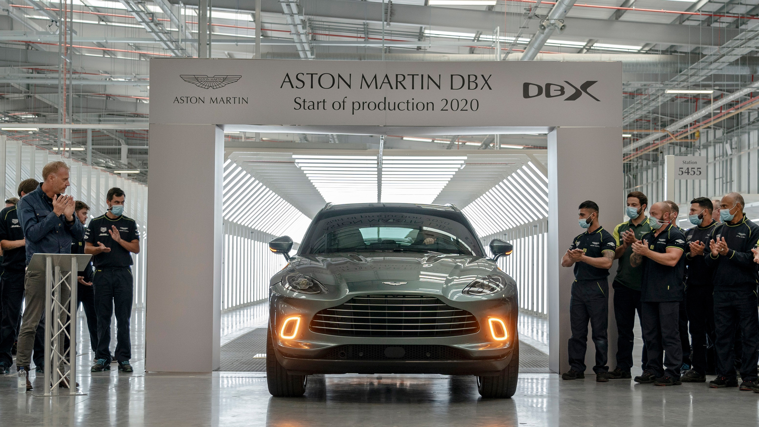 New Aston Martin DBX SUV: first car rolls off Welsh 